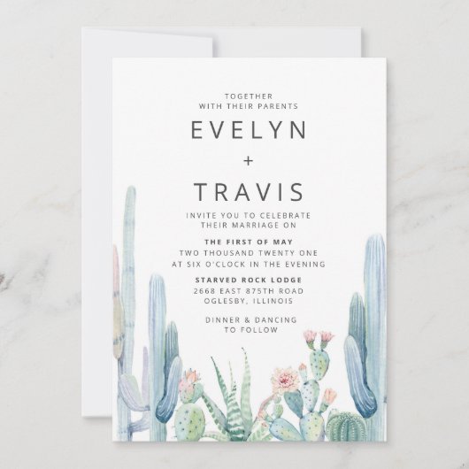 Einladung zur Hochzeit (Vorderseite)