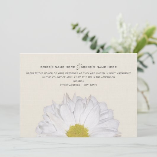 Einladung zur Hochzeit (Stehend Vorderseite)