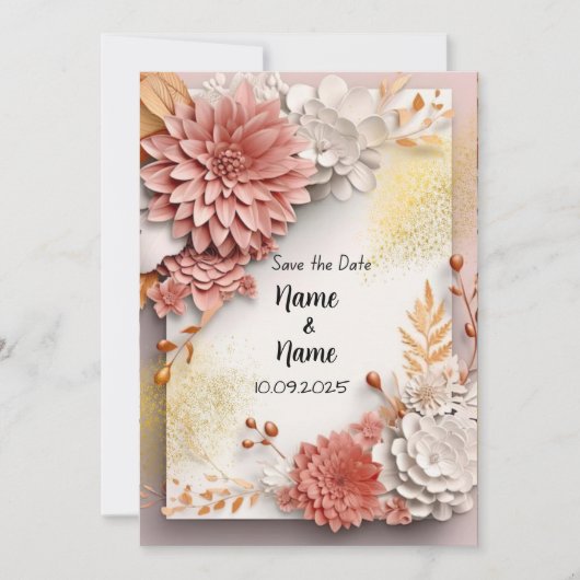 Einladung zur Hochzeit (Vorderseite)