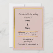 Einladung zur Hochzeit (Rückseite)