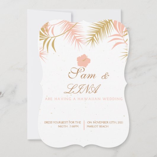 Einladung zur Hochzeit (Vorderseite)