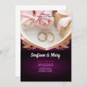 Einladung zur Hochzeit (Vorne/Hinten)