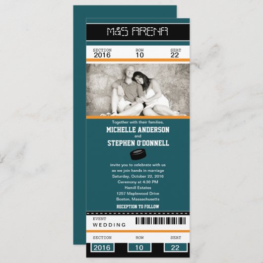 Einladung zur Hochzeit (Vorne/Hinten)