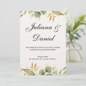 Einladung zur Hochzeit (Stehend Vorderseite)