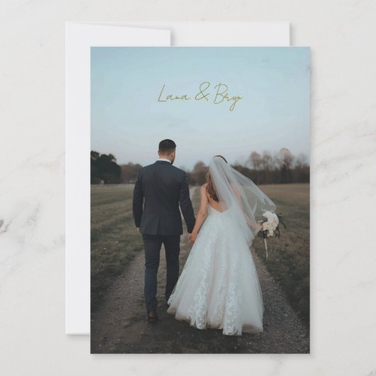 Einladung zur Hochzeit (Rückseite)