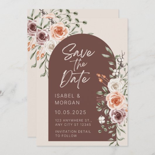 Einladung zur Hochzeit (Vorne/Hinten)