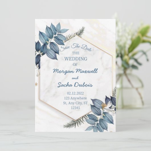 Einladung zur Hochzeit (Stehend Vorderseite)