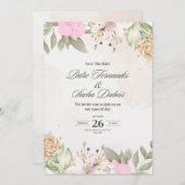 Einladung zur Hochzeit (Vorne/Hinten)