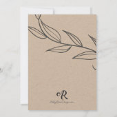 Einladung zur Hochzeit (Rückseite)