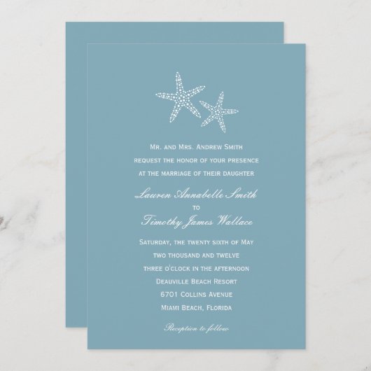 Einladung zur Hochzeit (Vorne/Hinten)