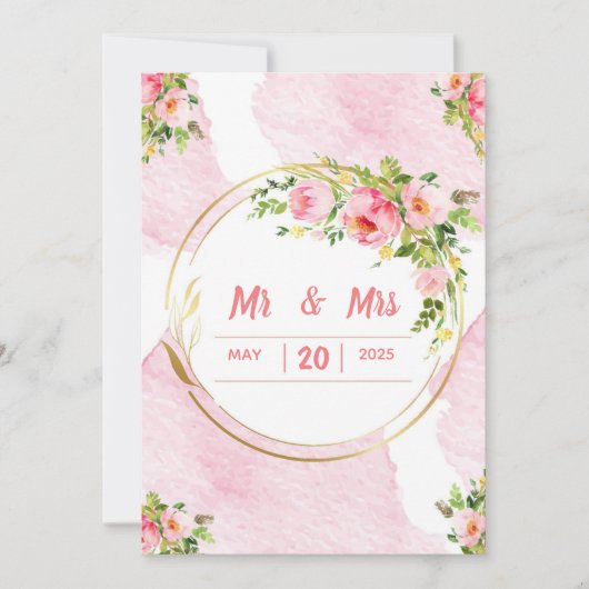 Einladung zur Hochzeit (Vorderseite)