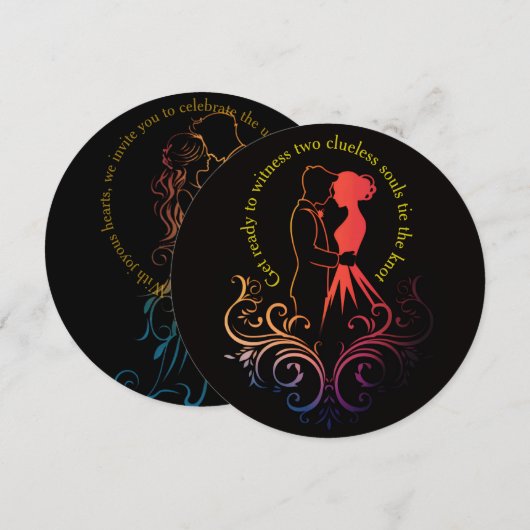 Einladung zur Hochzeit (Vorne/Hinten)