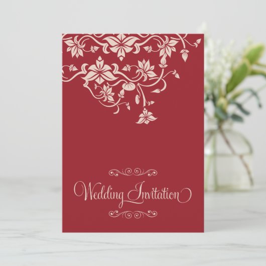 Einladung zur Hochzeit (Stehend Vorderseite)