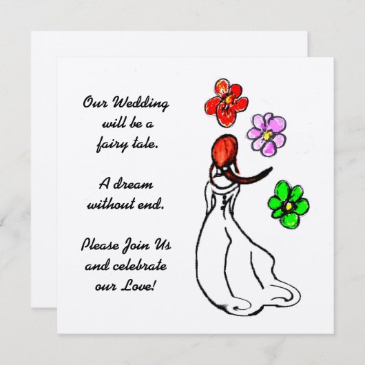 Einladung zur Hochzeit (Vorne/Hinten)