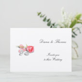 Einladung zur Hochzeit (Stehend Vorderseite)