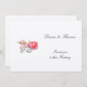 Einladung zur Hochzeit (Vorne/Hinten)