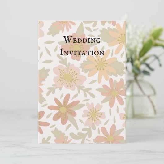 Einladung zur Hochzeit (Stehend Vorderseite)