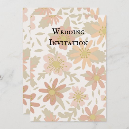 Einladung zur Hochzeit (Vorne/Hinten)