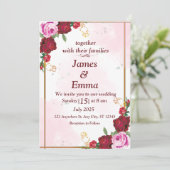 Einladung zur Hochzeit (Stehend Vorderseite)