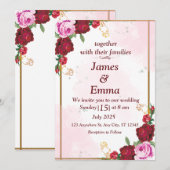 Einladung zur Hochzeit (Vorne/Hinten)