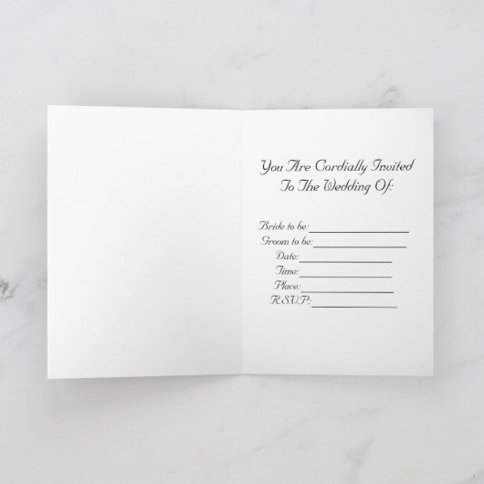 Einladung zur Hochzeit (Innenseite)