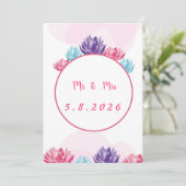 Einladung zur Hochzeit (Stehend Vorderseite)