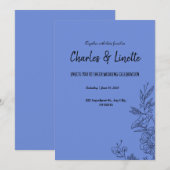 Einladung zur Hochzeit (Vorne/Hinten)