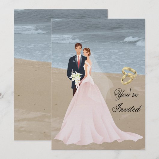 Einladung zur Hochzeit (Vorne/Hinten)