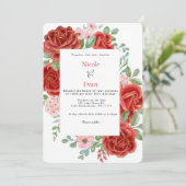 Einladung zur Hochzeit (Stehend Vorderseite)