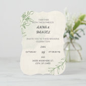 Einladung zur Hochzeit (Stehend Vorderseite)