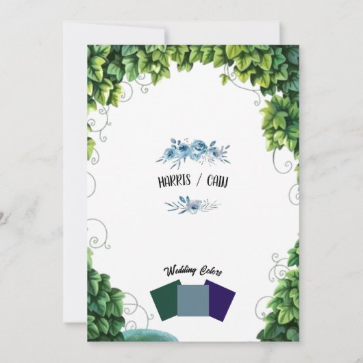 Einladung zur Hochzeit (Rückseite)