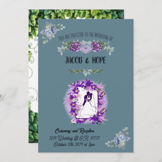 Einladung zur Hochzeit (Vorne/Hinten)