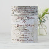 Einladung zur Hochzeit (Stehend Vorderseite)