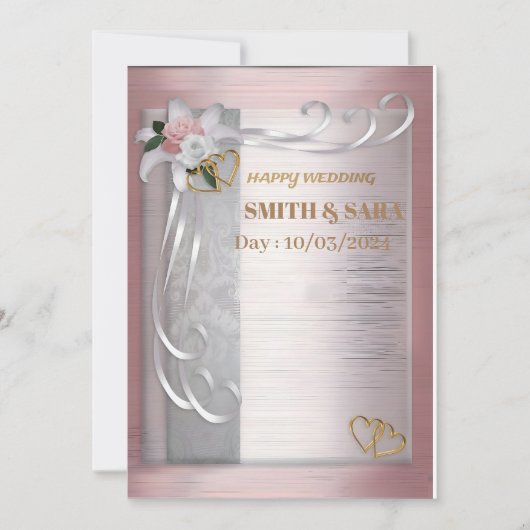 Einladung zur Hochzeit (Vorderseite)