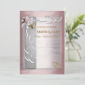 Einladung zur Hochzeit (Stehend Vorderseite)