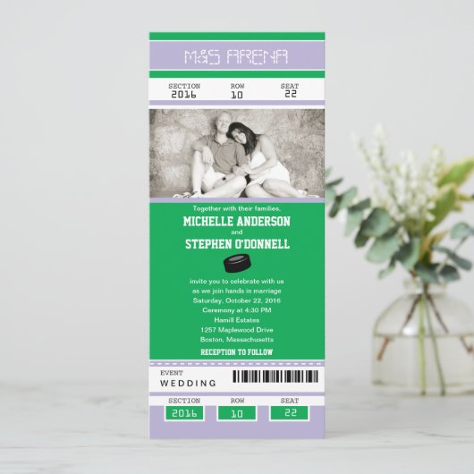 Einladung zur Hochzeit (Stehend Vorderseite)