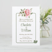 Einladung zur Hochzeit (Stehend Vorderseite)