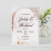 Einladung zur Hochzeit (Stehend Vorderseite)