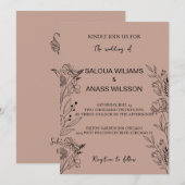 Einladung zur Hochzeit (Vorne/Hinten)