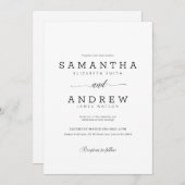 Einladung zur Hochzeit (Vorne/Hinten)