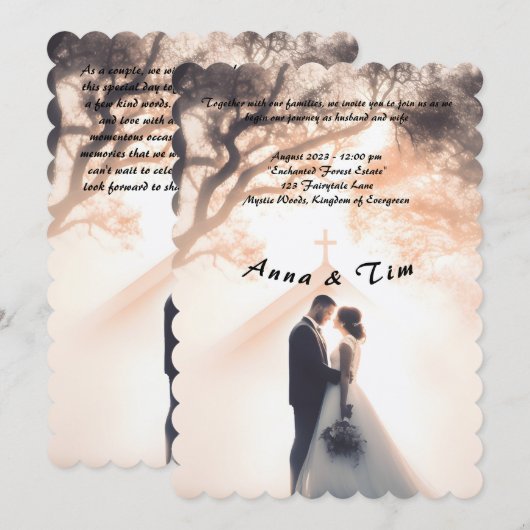 Einladung zur Hochzeit (Vorne/Hinten)