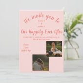 Einladung zur Hochzeit (Stehend Vorderseite)