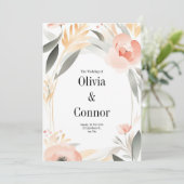 Einladung zur Hochzeit (Stehend Vorderseite)