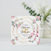 Einladung zur Hochzeit (Stehend Vorderseite)