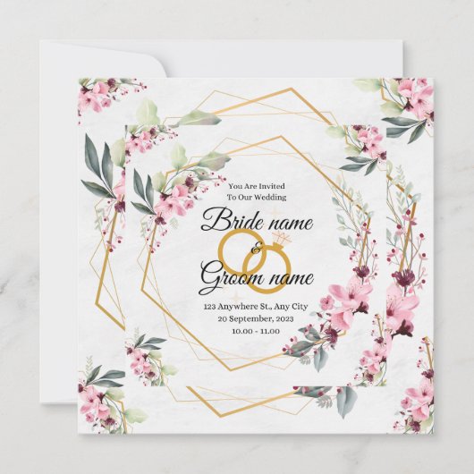 Einladung zur Hochzeit (Vorderseite)