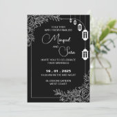 Einladung zur Hochzeit (Stehend Vorderseite)