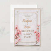 Einladung zur Hochzeit (Vorne/Hinten)