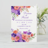 Einladung zur Hochzeit (Stehend Vorderseite)