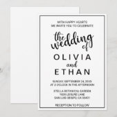 Einladung zur Hochzeit (Vorne/Hinten)
