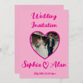 Einladung zur Hochzeit (Vorne/Hinten)